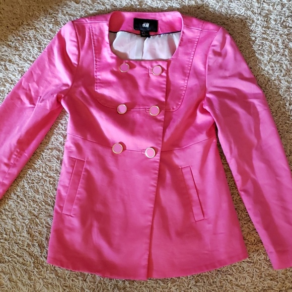 H&M Jackets & Blazers - H&M pink coat